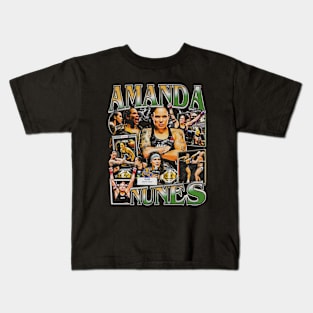 Amanda Nunes Vintage Bootleg Kids T-Shirt